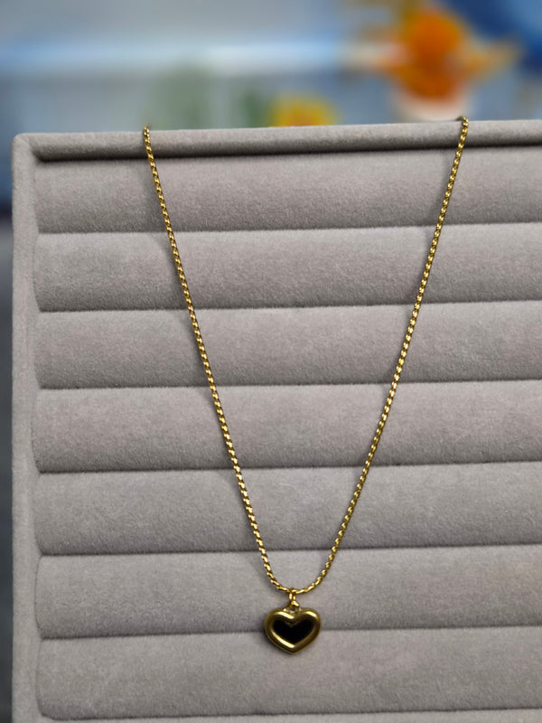 Black Heart Necklace
