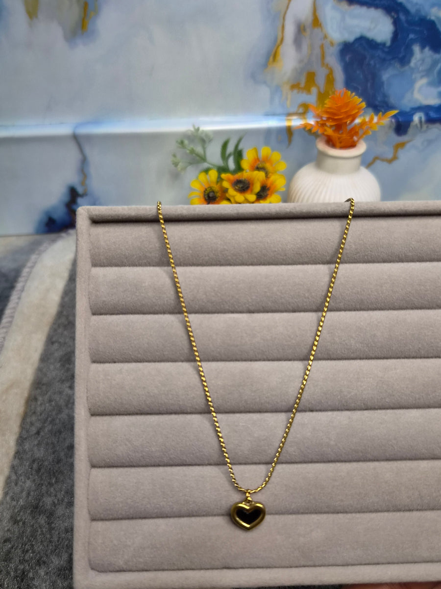 Black Heart Necklace