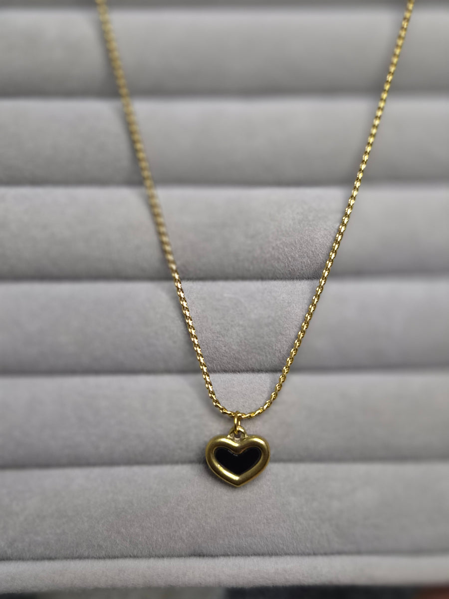 Black Heart Necklace