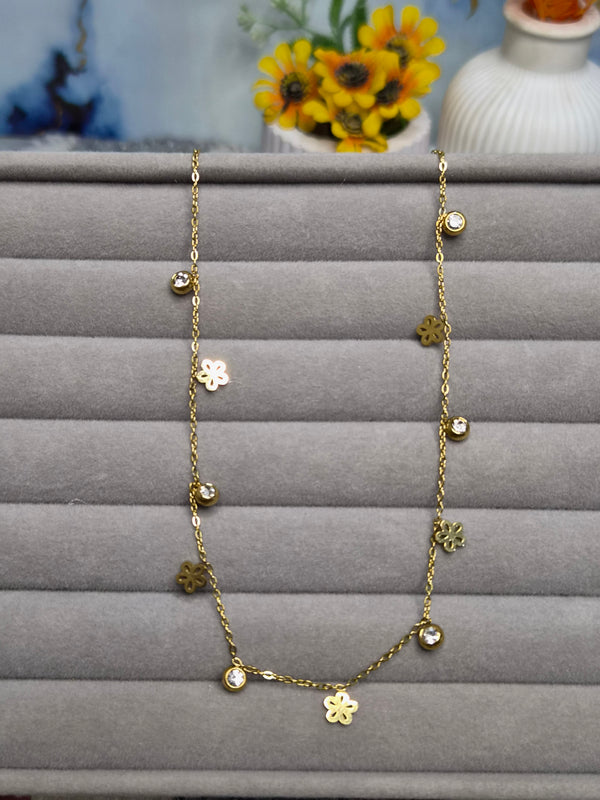 Floral Charm Necklace