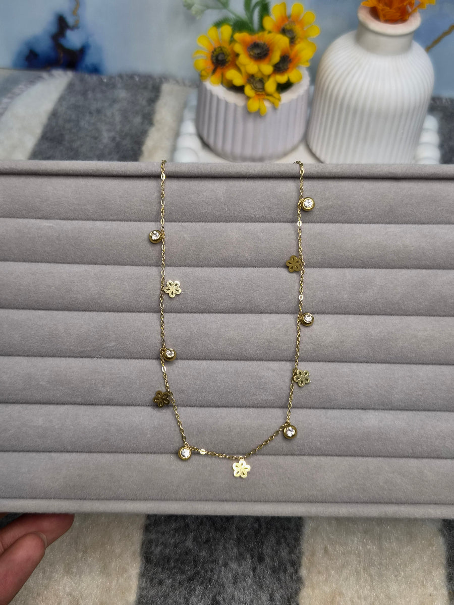 Floral Charm Necklace