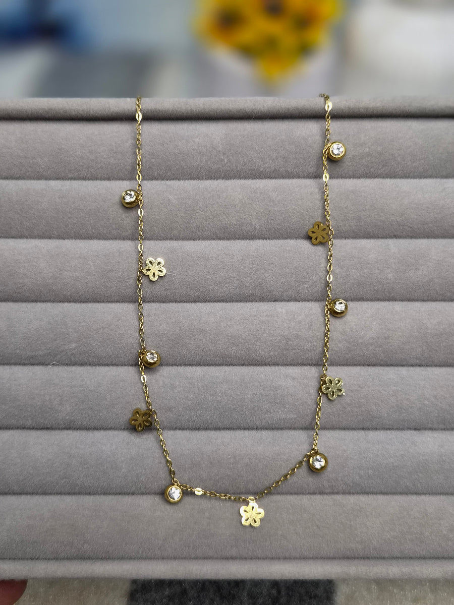 Floral Charm Necklace