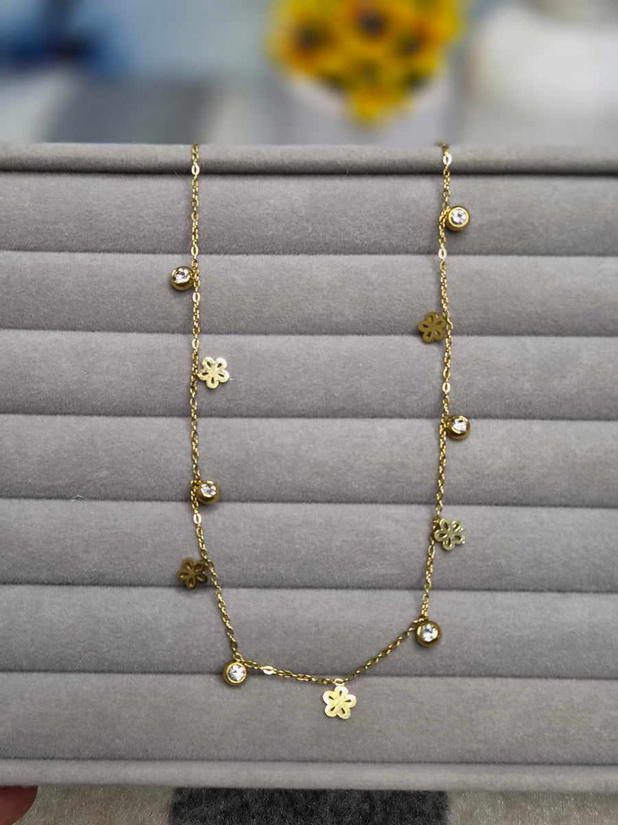 Floral Charm Necklace