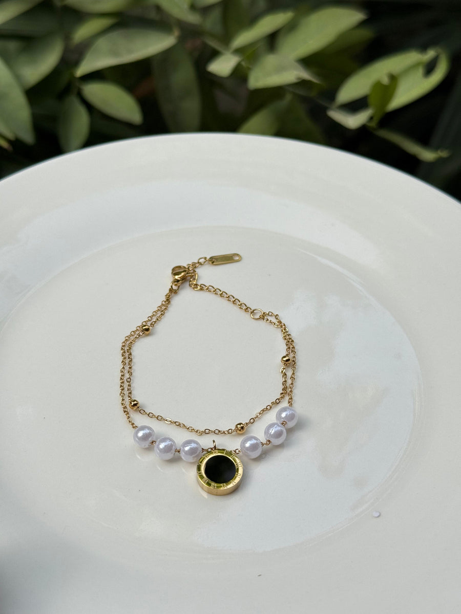 Pearl Charm Bracelet