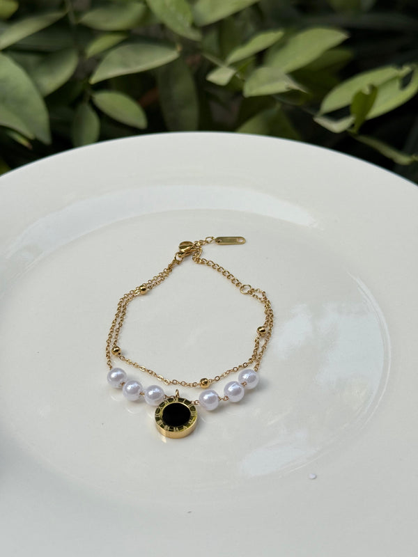 Pearl Charm Bracelet