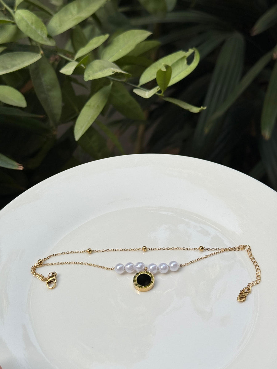 Pearl Charm Bracelet