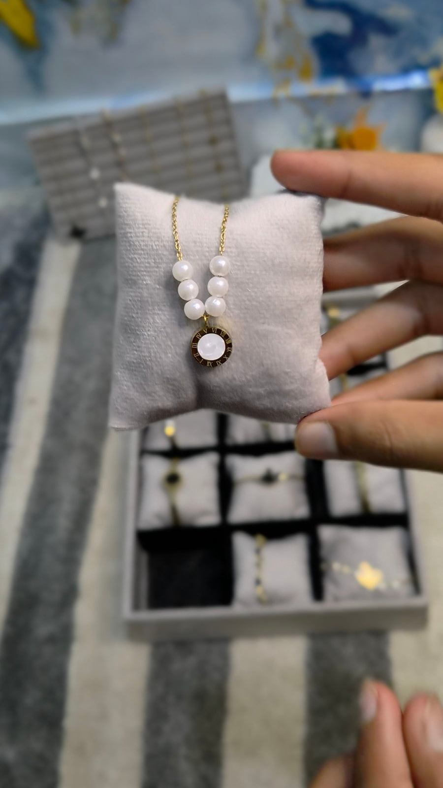 Pearl Charm Bracelet