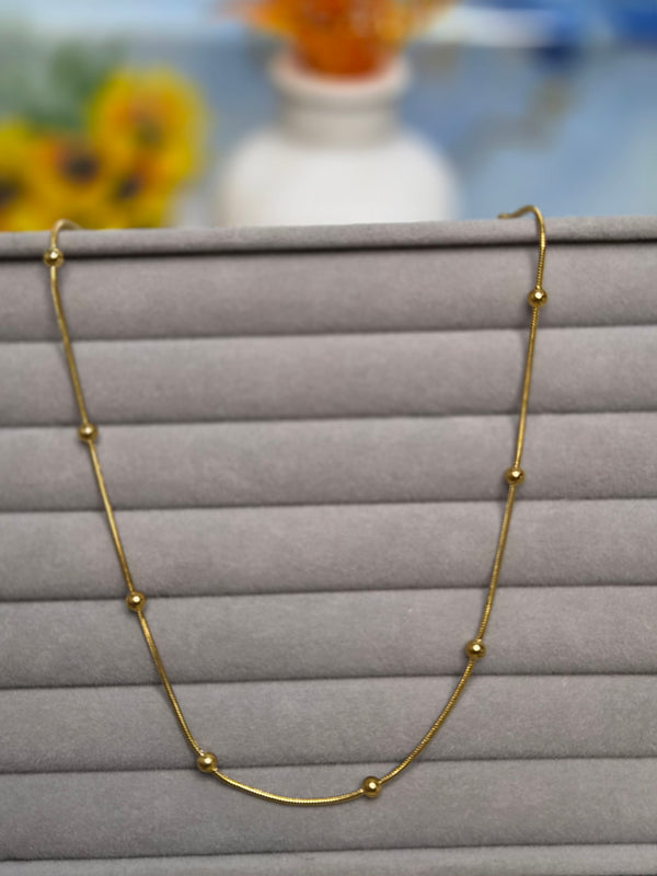Golden Beaded Necklace