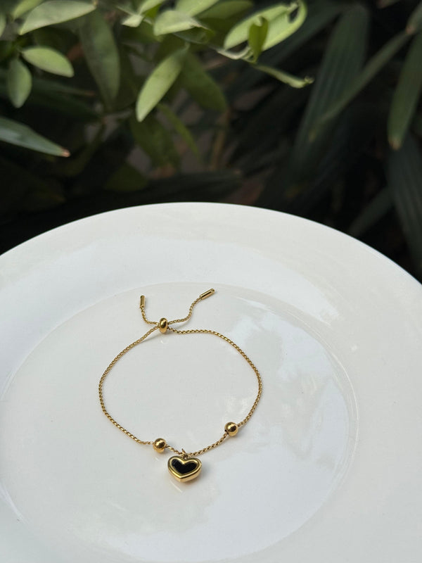 Black Heart Bracelet