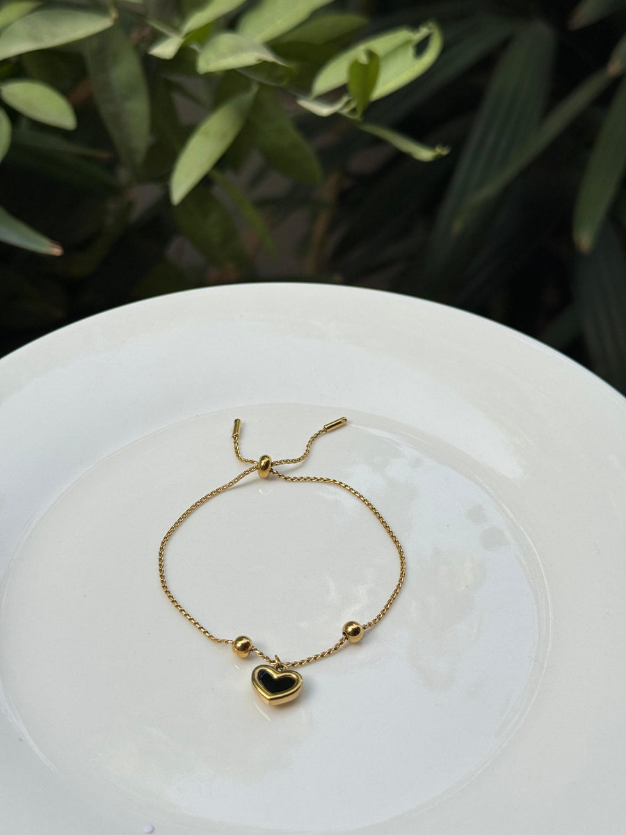 Black Heart Bracelet