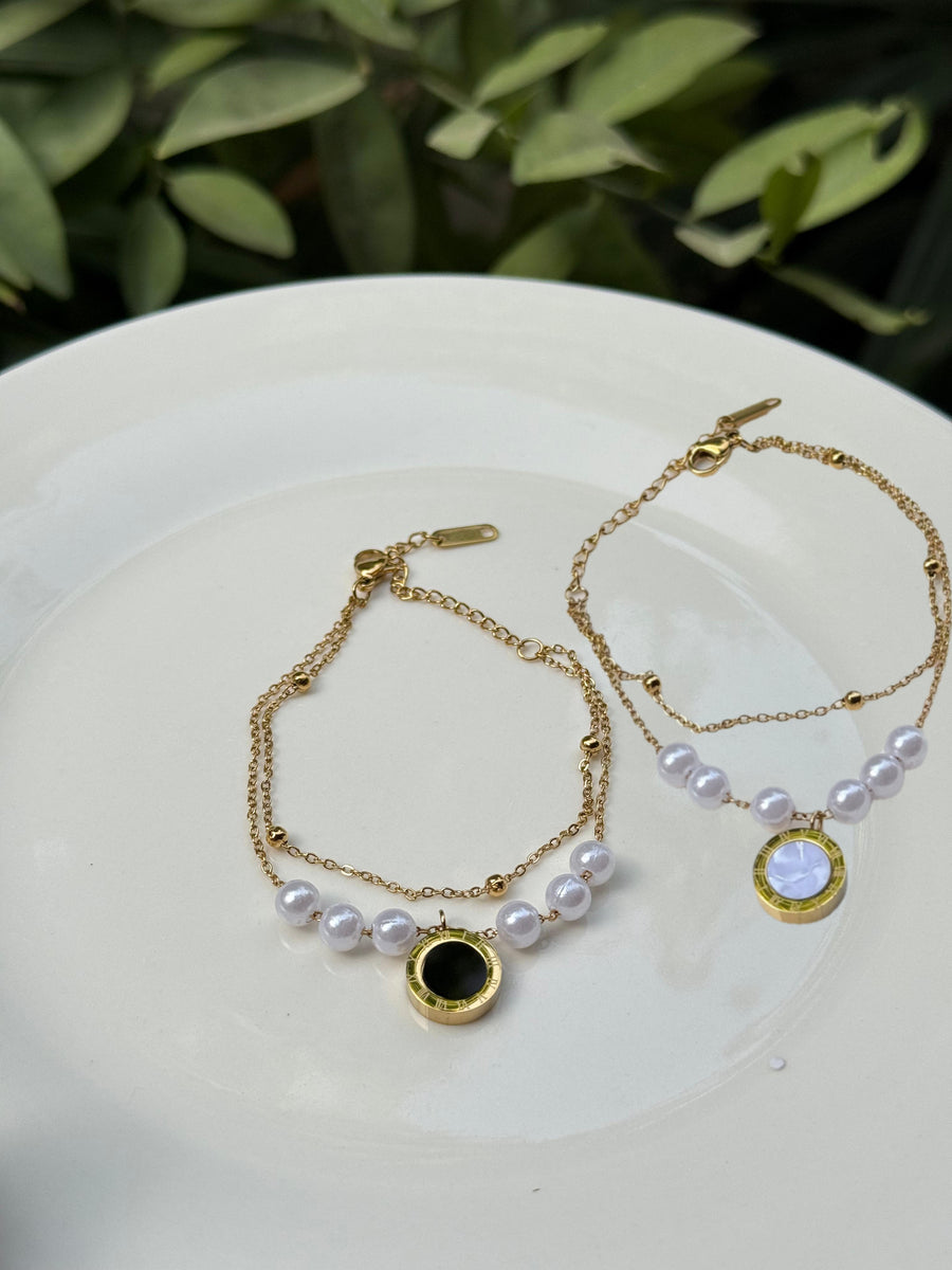 Pearl Charm Bracelet