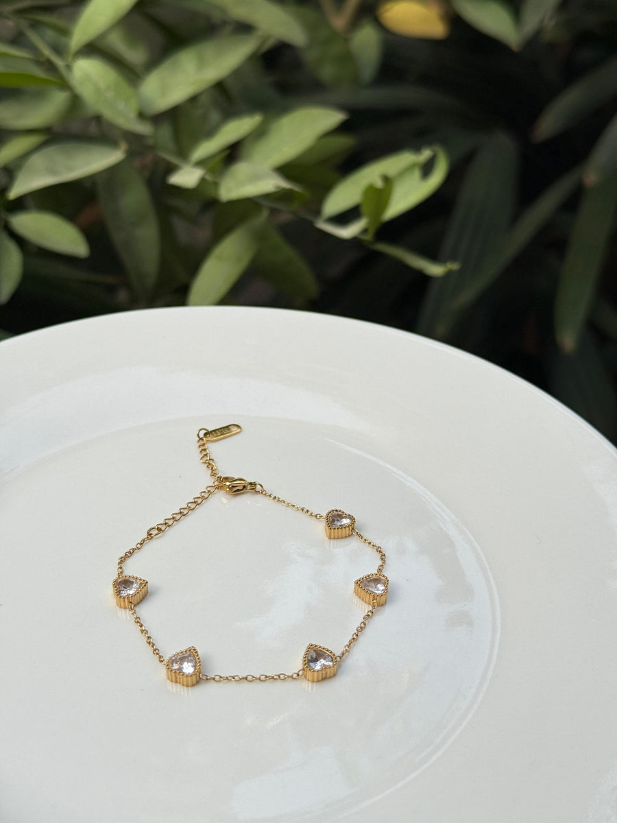 Crystal Heart Bracelet